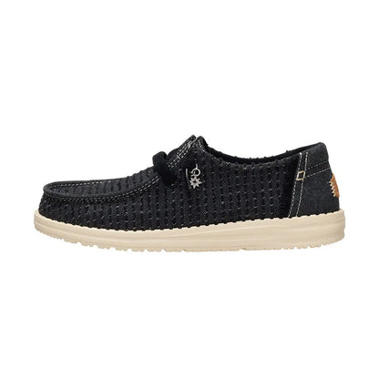 Women's Wendy Frayed Canvas Black