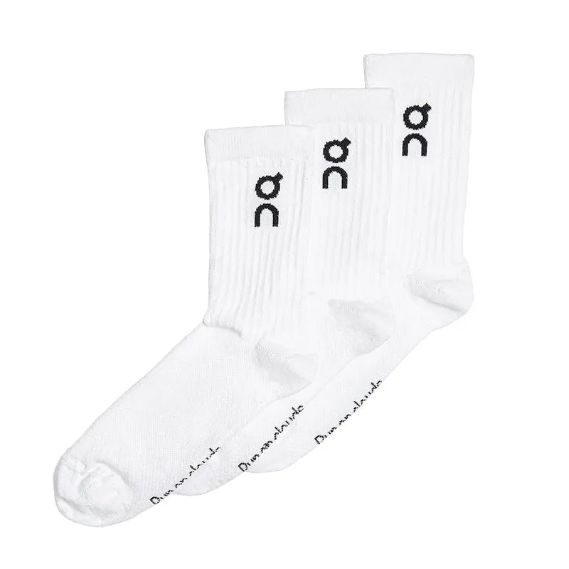 Logo Sock High 3 Pack White