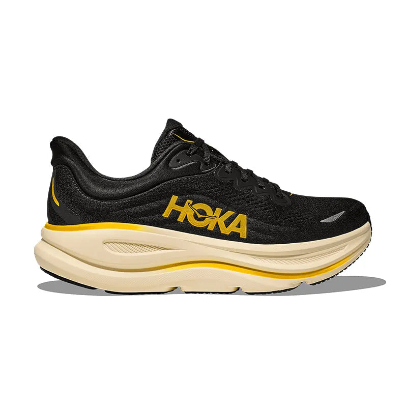 Men's Bondi 9 Carbon Black/Yellow Gold