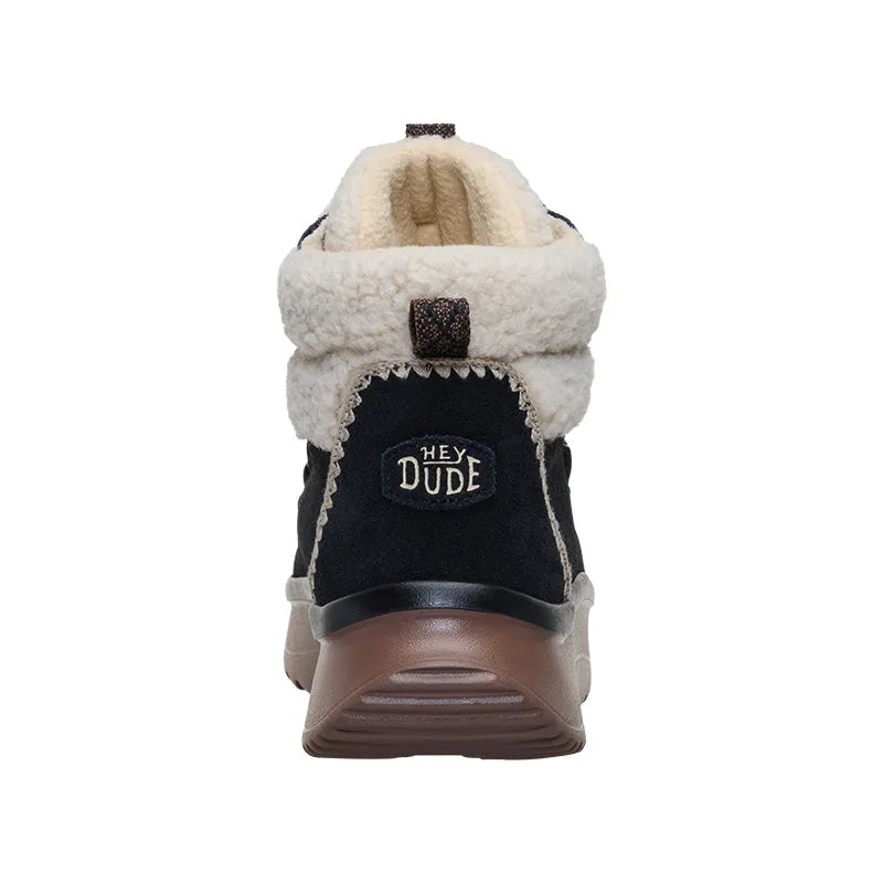Women's Wendy Peak Apres Suede Cozy Stitch Black/Tan