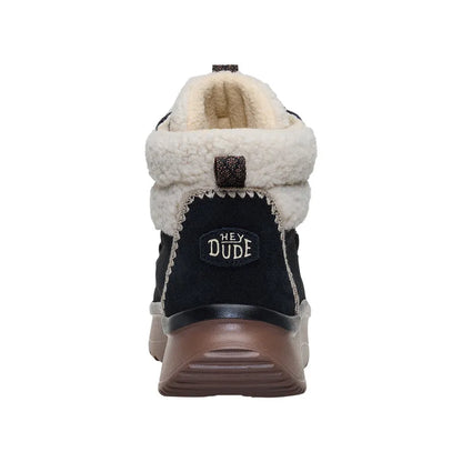 Women's Wendy Peak Apres Suede Cozy Stitch Black/Tan