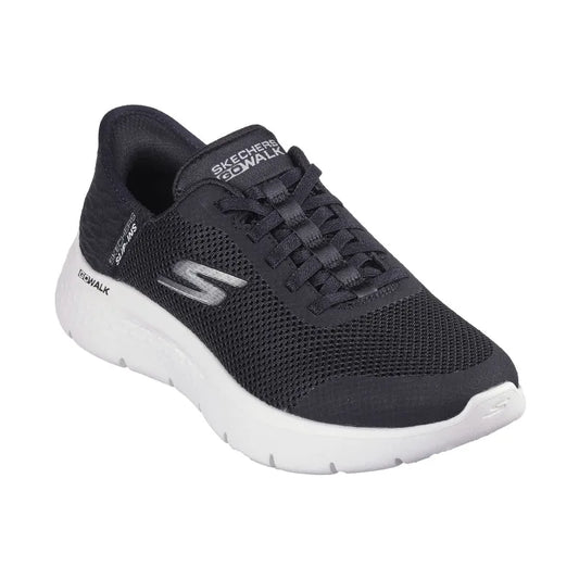 Women's Slip-ins Go Walk Flex Black Textile/White Trim