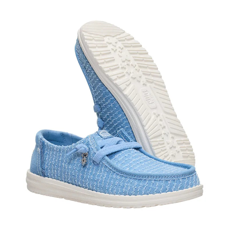Women's Wendy Frayed Canvas Faded Denim