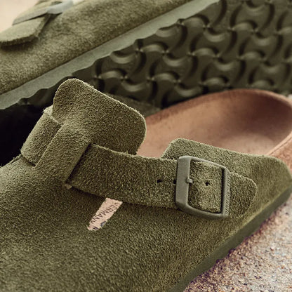 Women's Boston Narrow Thyme Suede