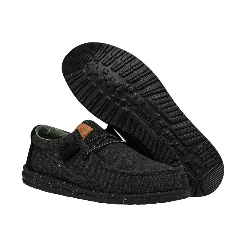 Men's Wally Washed Canvas Black/Black