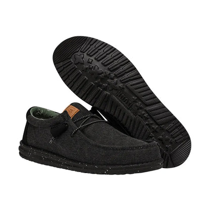 Men's Wally Washed Canvas Black/Black