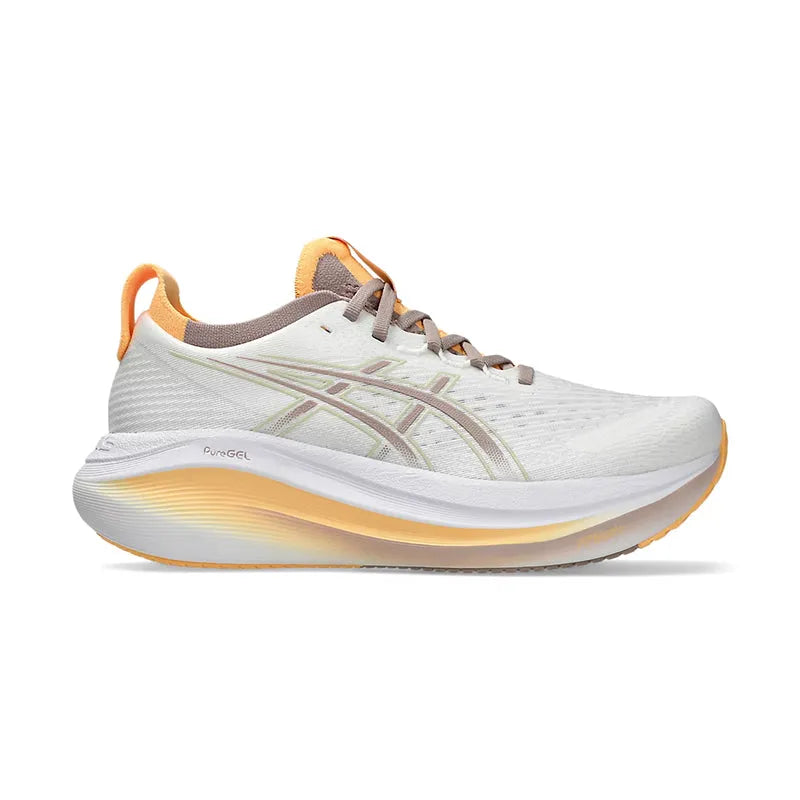 Women's Gel-Nimbus 27 White/Fawn
