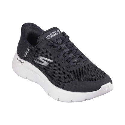 Women's Slip-Ins Go Walk Flex (WIDE) Black Textile/White Trim