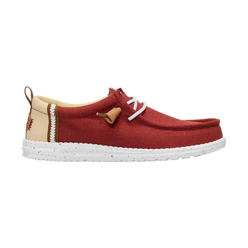 Men's Wally Craft Linen Burnt Red/Multi