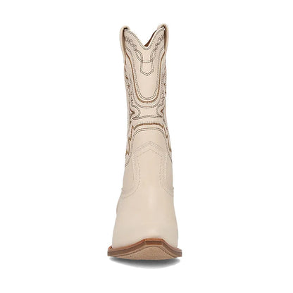 Women's Irlene Short Deco Stitch Off White
