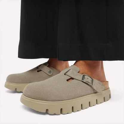 Women's Boston Chunky Tonal Narrow Taupe Suede