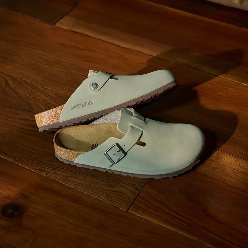 Women's Boston Narrow Pure Sage Oiled Leather