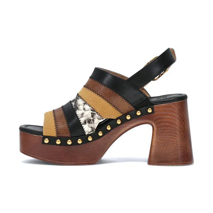 Women's Wylie Patchwork Black Multi Bratislava