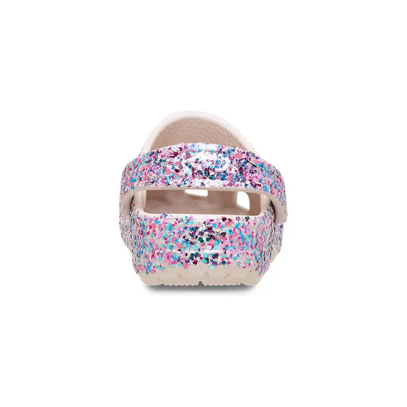 Kid's Toddler Classic Dazzle Glitter Clog Cocoa Creme