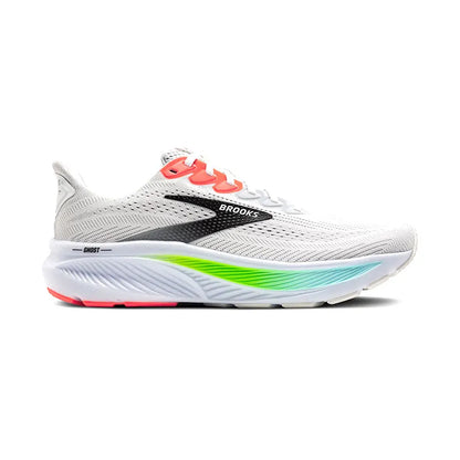 Men's Ghost 17 White/Pink Clay/Gecko