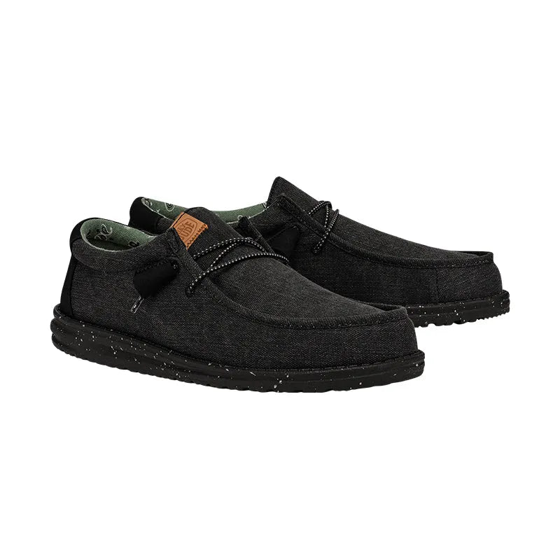 Men's Wally Washed Canvas Black/Black