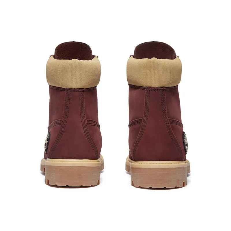 Men's 6" Premium Waterproof Burgundy Nubuck