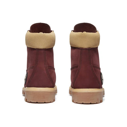 Men's 6" Premium Waterproof Burgundy Nubuck