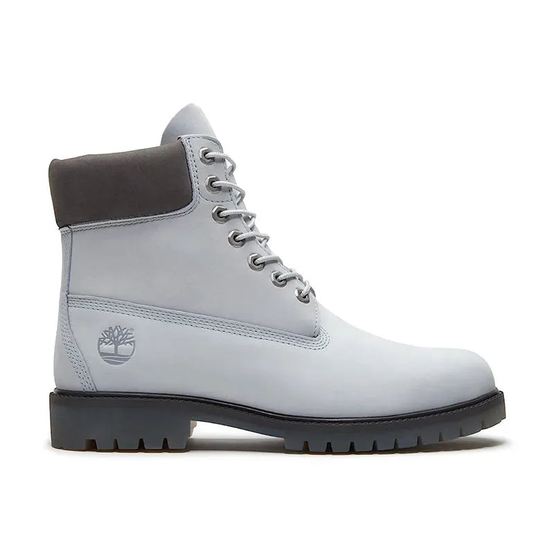 Men's 6" Premium Waterproof Light Blue Nubuck