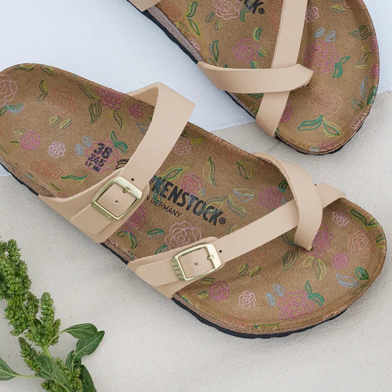 Women's Mayari 3D Print Foodbed Sandcastle Birko-Flor