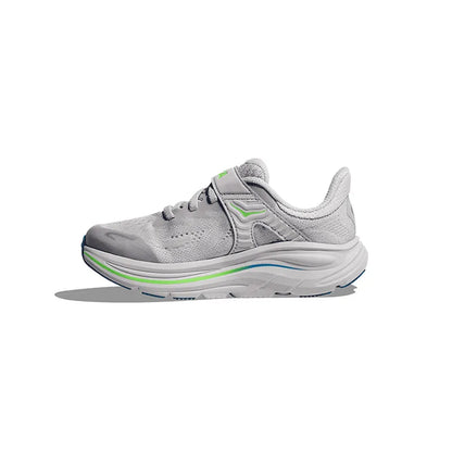 Kid's Preschool Clifton 10 Ash Grey/Neon Green