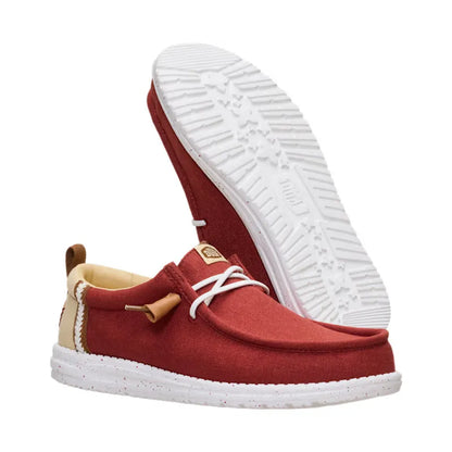 Men's Wally Craft Linen Burnt Red/Multi