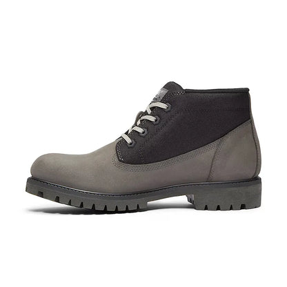 Men's Premium Chukka Medium Grey Nubuck/Black