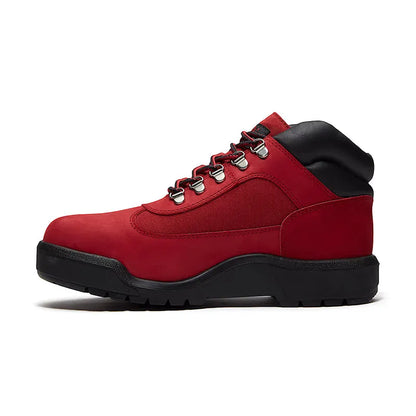 Men's Field Boot Mid Waterproof Dark Red Nubuck