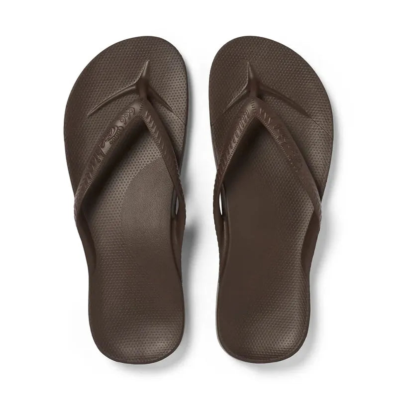 Women's Arch Support Flip Flop Brown