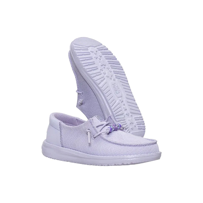 Kid's Grade School Wendy Funk Shoelry Thistle Purple