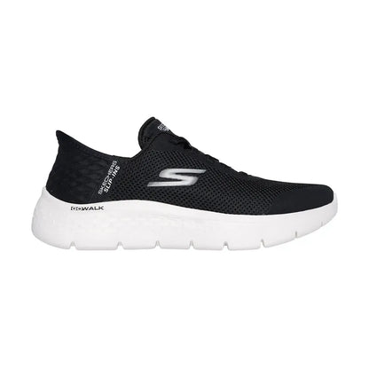 Women's Slip-Ins Go Walk Flex (WIDE) Black Textile/White Trim