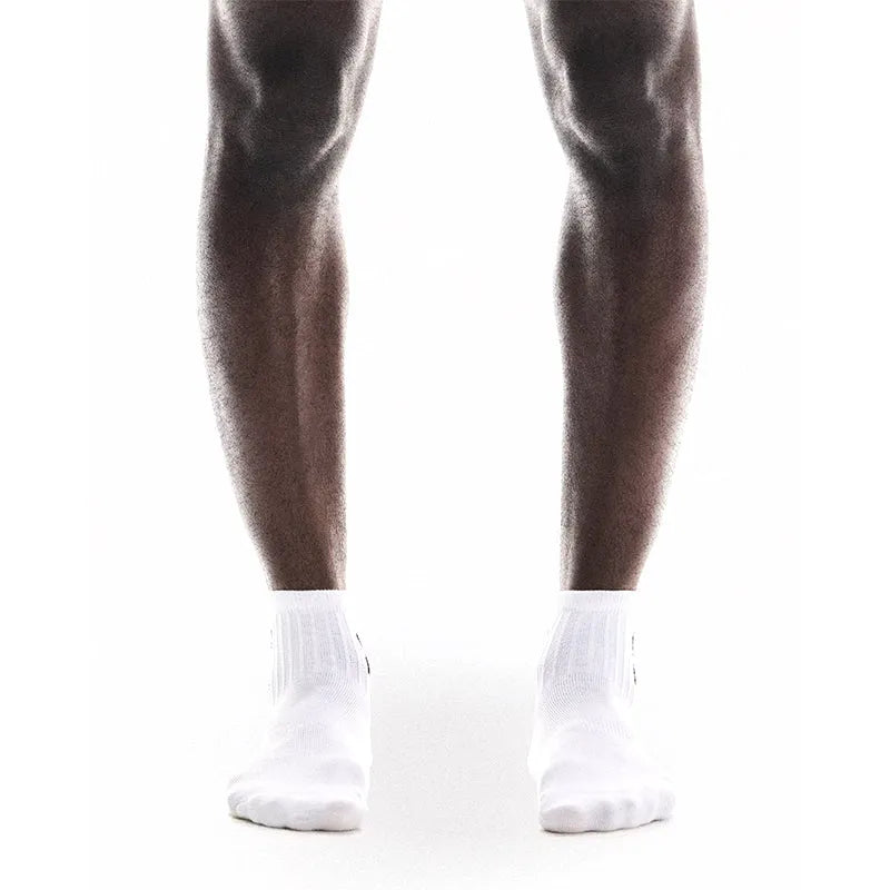 Logo Sock Mid 3 Pack White