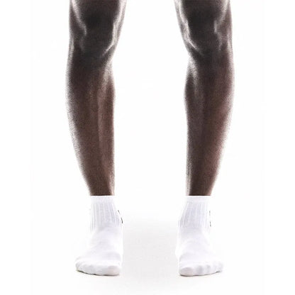 Logo Sock Mid 3 Pack White
