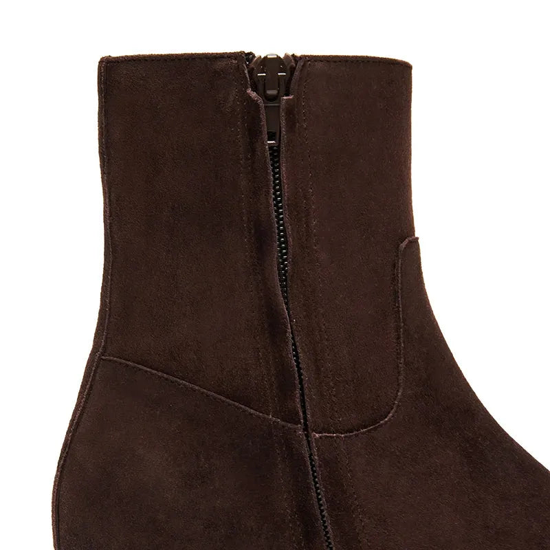 Women's Dusty Chocolate Brown Suede