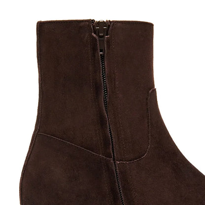 Women's Dusty Chocolate Brown Suede