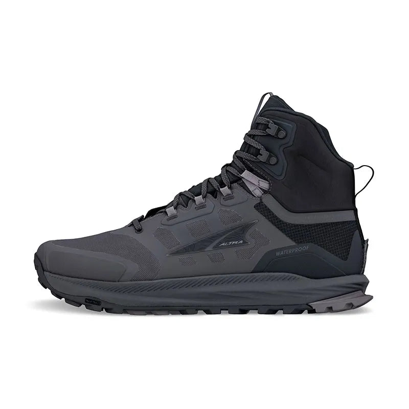 Men's Lone Peak 9 Waterproof Mid Black/Grey