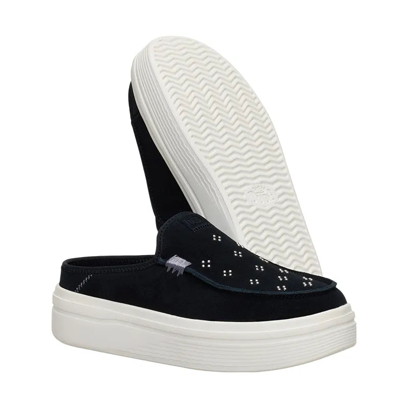Women's Austin Lift Suede Stud Black
