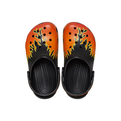 Kid's Preschool Classic Print Clog Flames