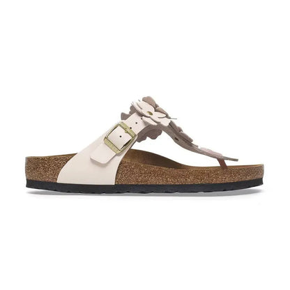 Women's Gizeh Flowers Light Rose Leather