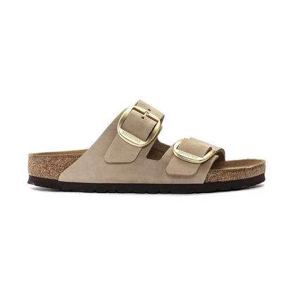Women's Arizona Big Buckle Narrow Sandcastle Nubuck
