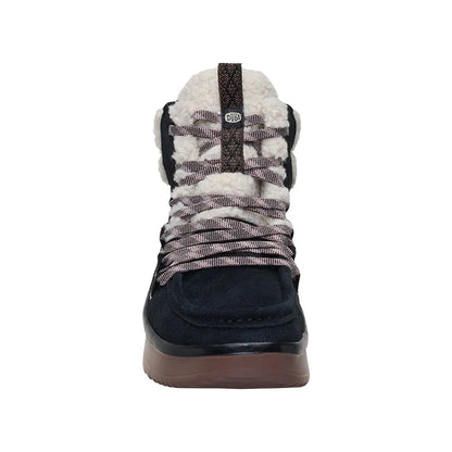 Women's Wendy Peak Apres Suede Cozy Stitch Black/Tan