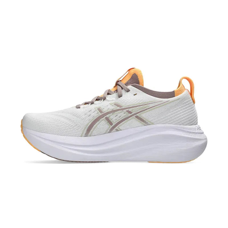 Women's Gel-Nimbus 27 White/Fawn