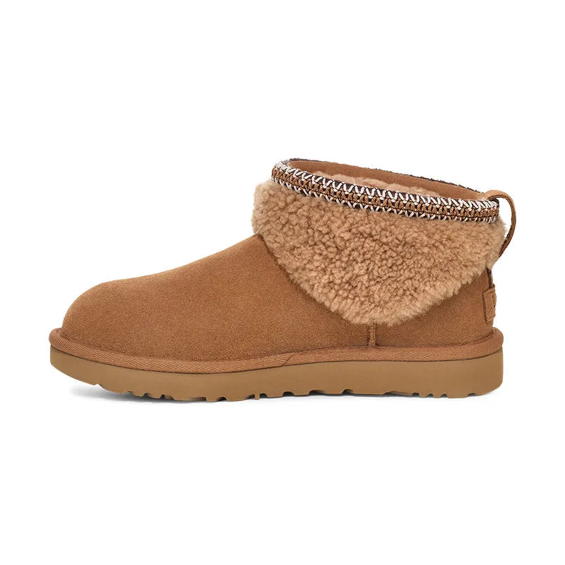 Women's Classic Ultra Mini Maxi Curly Chestnut