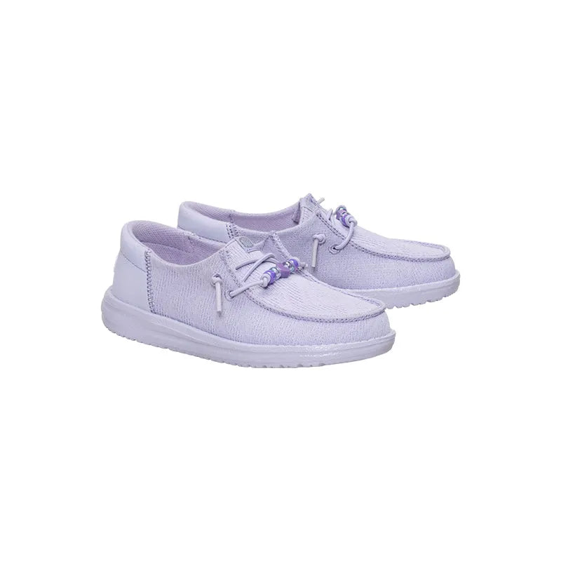 Kid's Grade School Wendy Funk Shoelry Thistle Purple