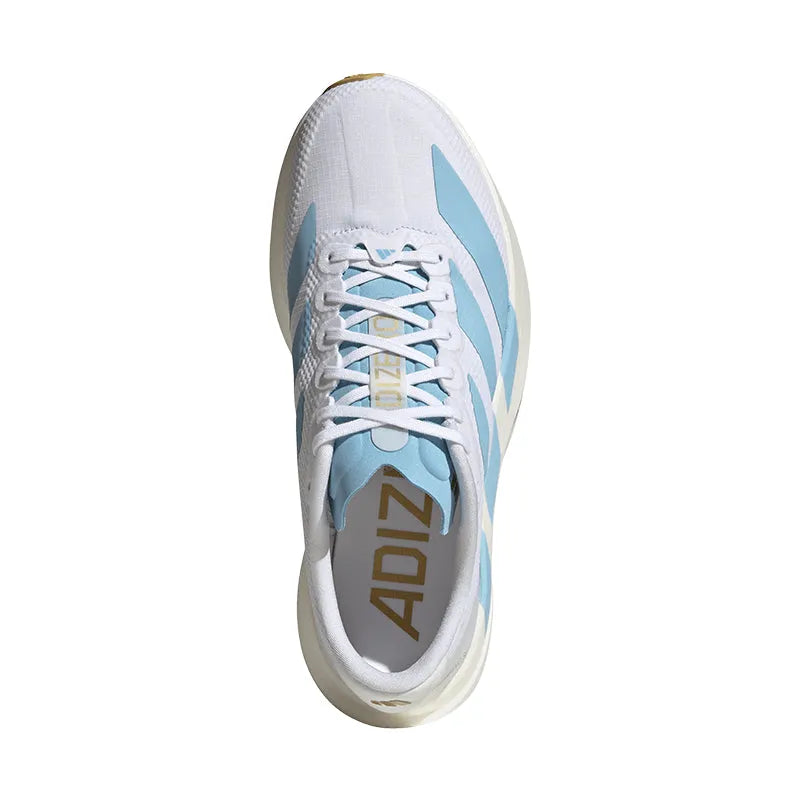 Men's Adizero EVO SL White/Clear Blue/Gold