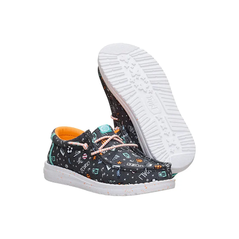 Kid's Preschool Wally Sports Fan Black/Multi
