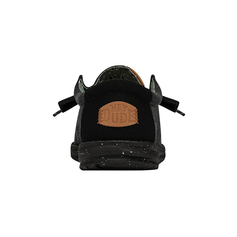 Men's Wally Washed Canvas Black/Black