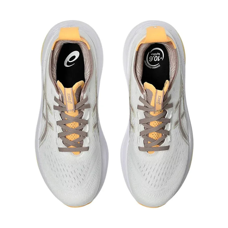 Women's Gel-Nimbus 27 White/Fawn