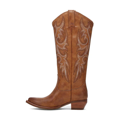 Women's Irlene Tall Deco Stitch Caramel