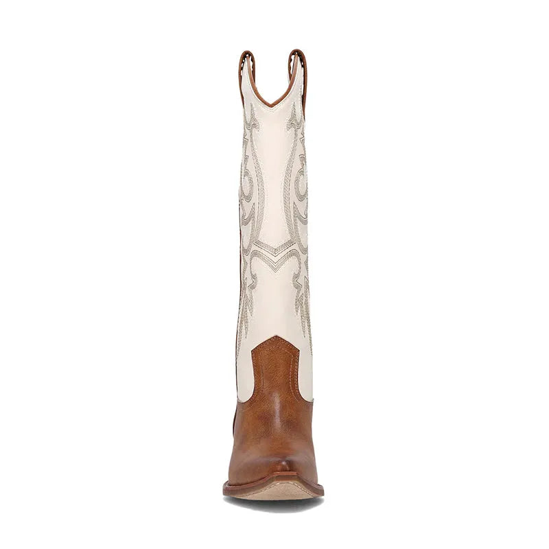 Women's Irlene Tall Deco Stitch Off White/Caramel/Gold